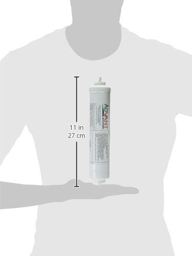 10-inch AdEdge AD2X10C Inline Filter Quick Connect- Reduces Arsenic (V) and (III)