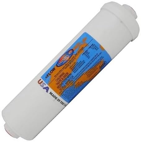 IPW Industries Inc. - Omnipure (K5586-BB) - 10" x 2.5" GAC with Phosphate Inline Filter & 1/4" NPT for Ice Maker & Refrigerator Water Filter