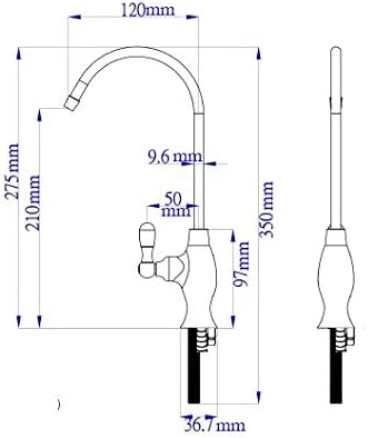 Air Gap 3 Line Lead-Free RO Faucet Drinking Water Filtration Reverse Osmosis Faucet (Brushed Nickel) NSF Certified