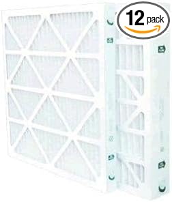 Glasfloss 16 x 25 x 2 Merv 10 Furnace AC Air Filters by Glasfloss (12 Pack)
