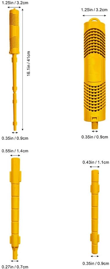 Spa Mineral Sticks, Hot Tub Mineral Stick, Spa Mineral Sticks for Hot Tub with 4 Months Lifetime Universal for Pool&Hot Tub to Keep Water Clear(Yellow,2PCS)