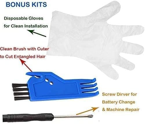 Replacement Parts Compatible with iRobot Roomba Robot Vacuum Essential Vac Q0520, Q011, Q0120 Essential Combo Y0140, Y0110, 10 Filters, 10 Side Brushes, 2 Roller Brushes, 2 Primary Filters