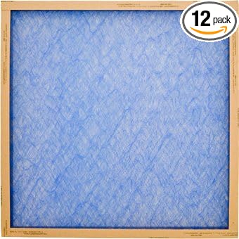 Flanders Panel Air Filter - Disposable, Case of 12, Residential Furnace Replacement - 16 x 16 x 1
