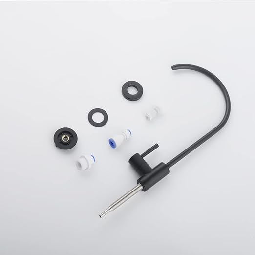 Matte Black Drinking Water Purifier Faucet, Sus304 Stainless Steel Beverage Faucet for Kitchen Under Sink Water Reverse Osmosis Filter System With 1/2" 1/4" 3/8" Tube