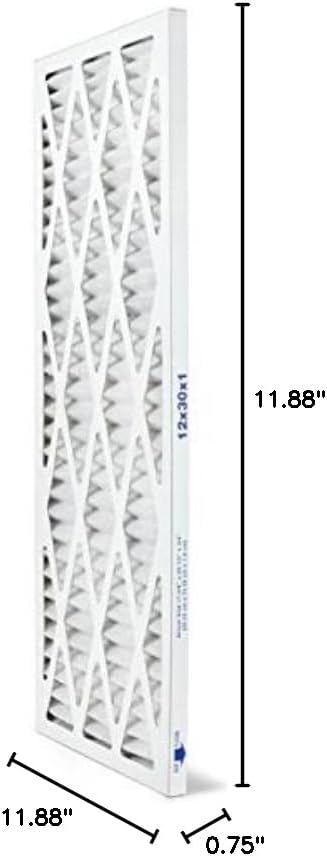 AIRx Filters 12x30x1 Air Filter MERV 11 Pleated HVAC AC Furnace Air Filter, Allergy 6-Pack, Made in the USA