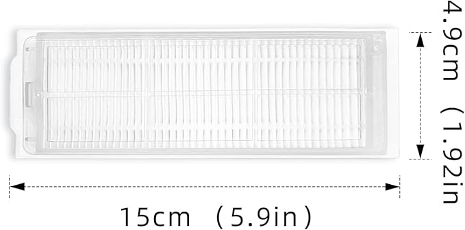 Replacement Parts Compatible with WYZE Robot Vacuum Cleaner WVCR200S Accessories, 2 Main Brushes, 4 Hepa Filters, 6 Side Brushes Attachment Spare Pack