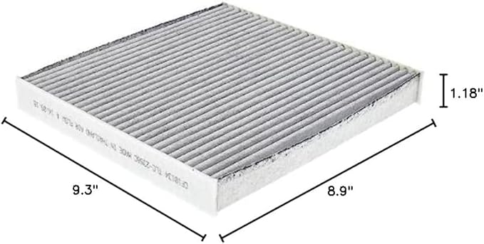 FRAM Fresh Breeze Cabin Air Filter Replacement for Car Passenger Compartment w/ Arm and Hammer Baking Soda, Easy Install, CF10134 for Honda Vehicles, white