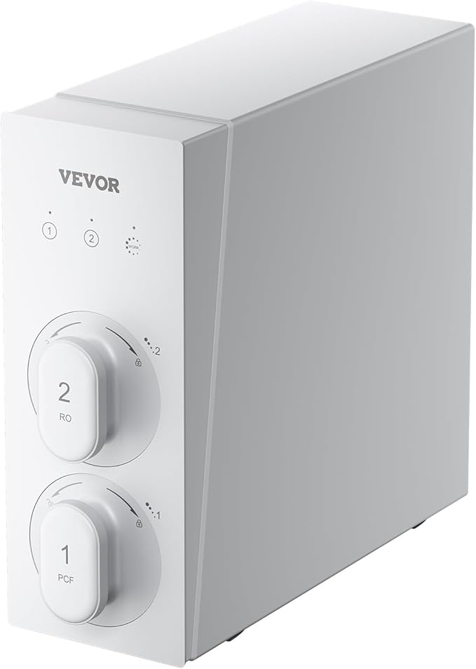 VEVOR Reverse Osmosis System, 800 GPD 8-stage Tankless Reverse Osmosis Water Filter, Under Sink Water Filtration System with Smart Display Faucet, 2:1 Pure to Drain Ratio