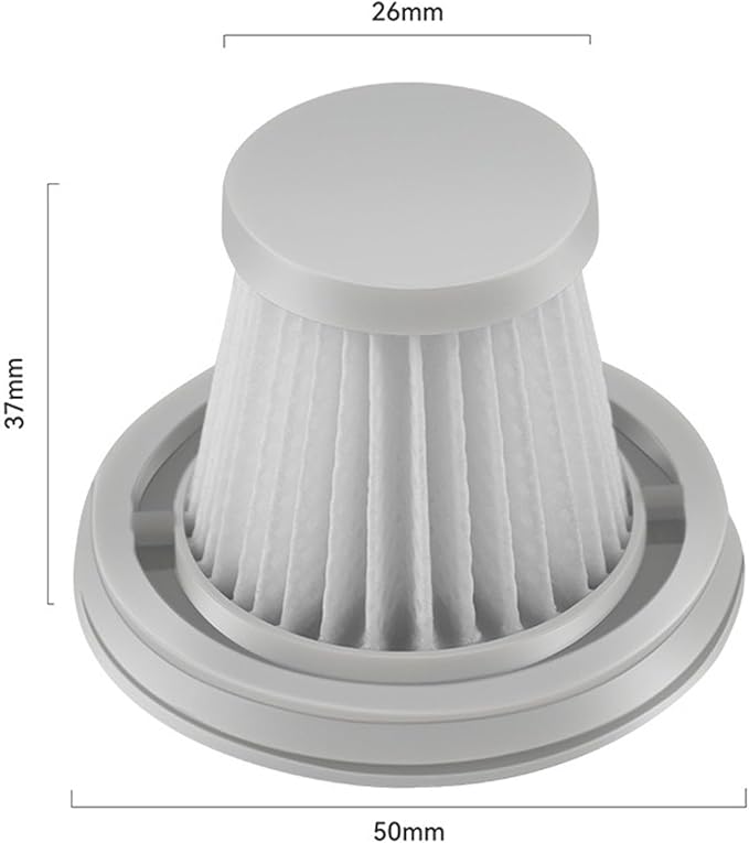 Pack of 2 Replacement Washable Filter Element Suitable for XIAOMI,Compatible with MIJIA Handy Vacuum Cleaner Home Car Mini Vacuum Cleaner Accessories HEPA Filter