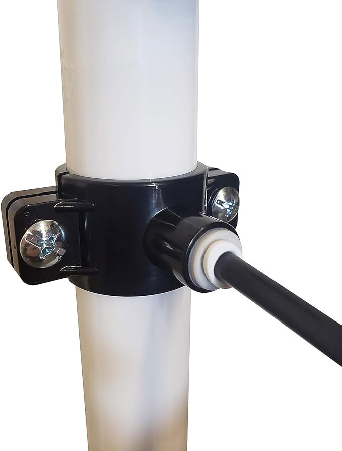 Metpure Water Drain Saddle Valve 1/4" Quick Connect for Under-Sink Reverse Osmosis System