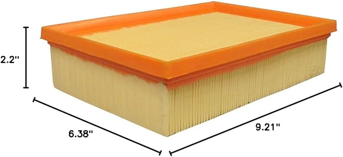 ECOGARD XA10215 Premium Engine Air Filter Fits 2013-2022 Chevrolet Trax, 2013-2022 Buick Encore (Pack of 6)