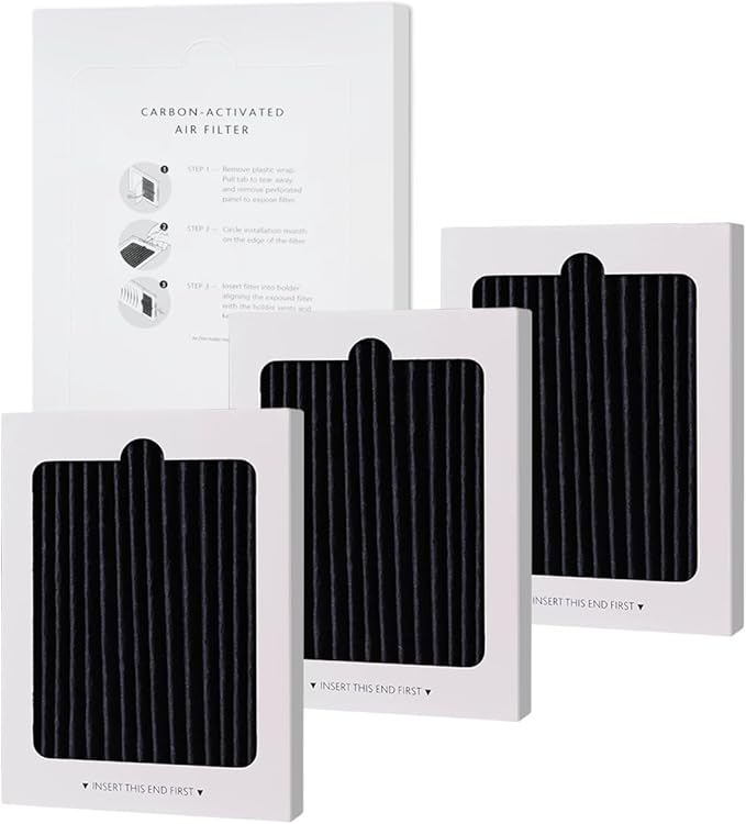 Refrigerator Air Filter Replacement for Frigidaire PAULTRA Pure Air Ultra & Electrolux EAFCBF, Compatible with Part # 242061001, 242047801, 242047804, 3-Pack