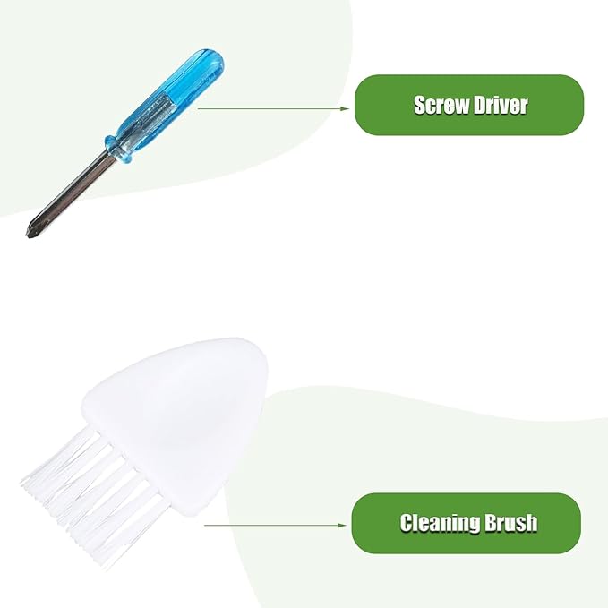 LOVECO Replacement Parts Compatible for iRobot Roomba E I & J Series Robotics, E5 E6 i8 i7 i6 i5 i4 i3 i1 j9 j8 j7 j6 j5 and Plus Version, 2 Rubber Brush, 8 Filter, 8 Brush