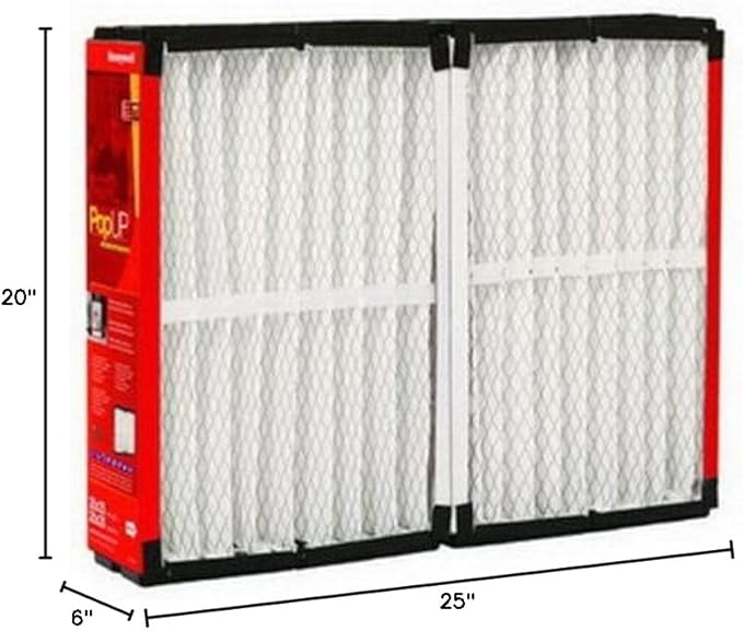 Honeywell POPUP2200, 20 x 25 x 6 inches - MERV 11 Replacement Filter for Aprilaire, Space-Gard (2-Pack)