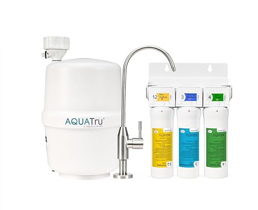 AquaTru Under Sink Reverse Osmosis Water Filter System | Certified to Remove Lead, Chlorine, Fluoride, PFOA, PFOS and More for Pure Great-Tasting Water (AquaTru Under Sink)