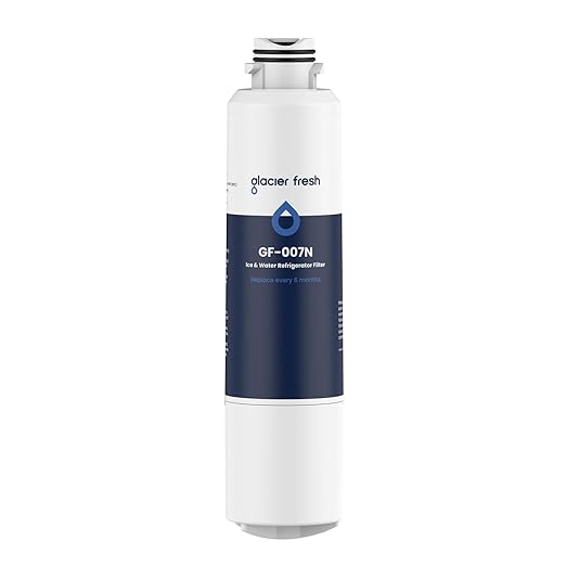 GLACIER FRESH New Upgraded Elarisey™ Filtration Technology, Compatible with Samsung DA29-00020B Refrigerator Water Filter, HAF-CIN/EXP, RF4267HARS for French Door Refrigerator Kitchens (1-Pack)