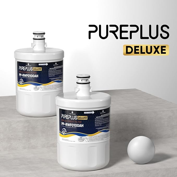 PUREPLUS NSF/ANSI 401, 53, 42 & NSF P473 Certified Replacement for LG LT500P, ADQ72910901, GEN11042FR-08, Kenmore 9890, 469890, HDX FML-1, ADQ72910907 Refrigerator Water Filter, 1Pack