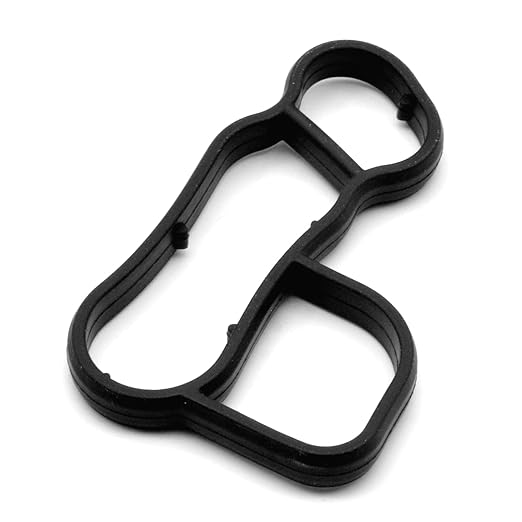 Engine Oil Filter Housing Gaskets 26345-3CAB1 26343-3CAB1 Compatible for Kia Sedona 2014-2018,Sorento 2013-2018 3.3L 3.5L, for Hyundai Azera 2015-2017,Santa Fe 2015-2018 (2 PCS)