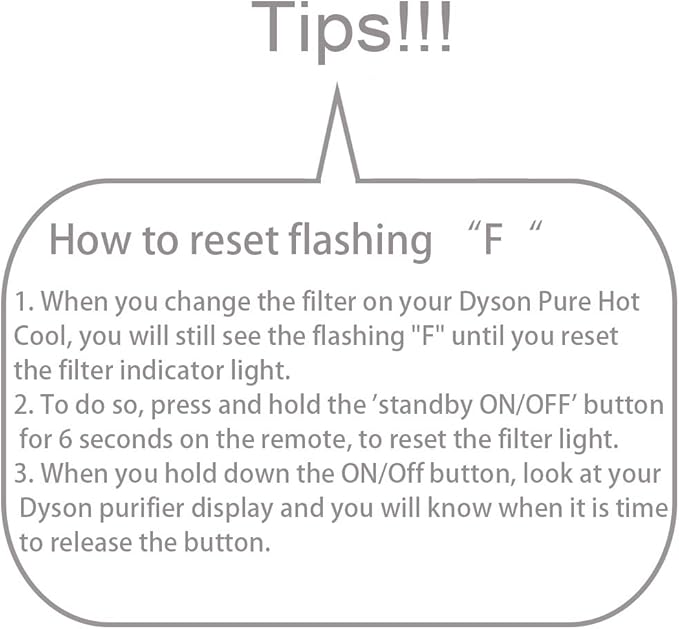 Filter Replacement, for Dyson Pure Hot and Cool Link HP02 Air Purifier, Pure Cool Link Desk Purifier, 968125-03