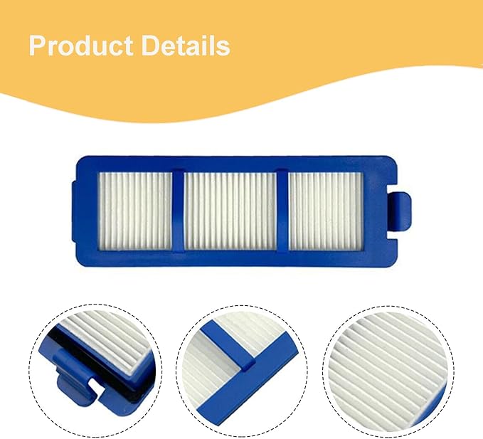 Replacement Parts Filter Compatible with eufy RoboVac G35, G35+, G40, G40 Hybrid, G40+, G40 Hybrid+, G30 SES, G30 Hybrid SES Robot Vacuum Cleaner Accessory, 3-Pack Filter