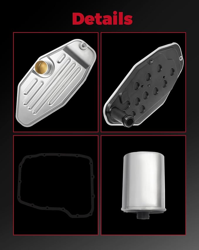 Transmission Fluid Filter with Pan Gasket Compatible with Ram Durango Grand Cherokee Liberty Commander Aspen Dakota