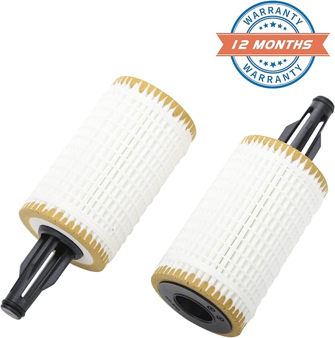 2 Pcs Engine Oil Filter Compatible With Mercedes-Benz Vehicle C, CLS, E, CLE, S, ML, SL Series, Replace #2761800009, HU7025z, OX814D, L394