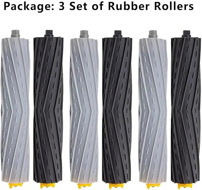 3 Set Roller Brush Replacement Part Compatible with Roomba 960 980 890 880 850 860 870 895 981 985,800 900 800 Series Robot Vacuum Cleaner