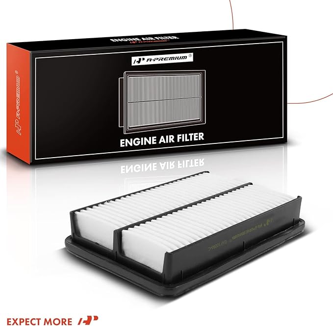 A-Premium Engine Air Filter Compatible with Hyundai Tucson 2005-2009 & Kia Sportage 2005-2010, 2.0L 2.7L, Rigid Panel, Replace# 28113-08000