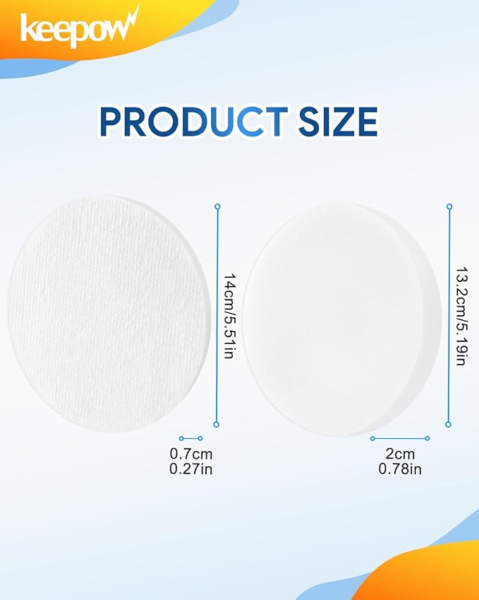 KEEPOW DU4080 K4010 Vacuum Filters Compatible With Kenmore Featherlite Lift-Up Bagless Upright Vacuum Cleaner DU2001 DU2012 DU2015 DU1040 DU1275, Part 561055105 and 561055106, 4 Pack