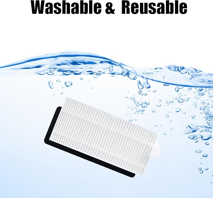 9PCS Accessories Set Replacement for Lubluelu SG60 SL60D SL61 Robot Vacuum Cleaner Spare Parts, Roller Main, Side Brush, Hepa Filter