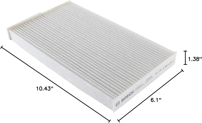 BOSCH P3952WS Workshop Cabin Air Filter - Compatible with Select Nissan Cube, Juke, Leaf, Sentra