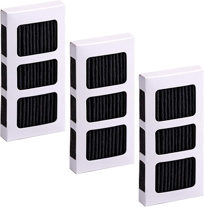 3-Pack Refrigerator Air Filter for Frigidaire Paultra2 Pure Air Ultra 2, Pureair Ultra II, Compatible with Electrolux Refrigerators - Replaces 242047805, 5303918847, EAP12364179