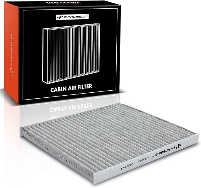 A-Premium Cabin Air Filter with Activated Carbon - Compatible with Hyundai & Kia Vehicles - Accent, Tucson, Veloster, Genesis Coupe, Forte Koup, Rio, Rondo, Sportage