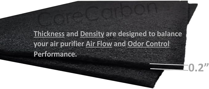 4-Pack Exact Fitment Carbon Pre-Filter Designed to Fit Honeywell Air Genius 3, 4, 5, 6 Purifier - Models HFD300, HFD310, HFD314, HFD320, HD320, HFD323CV1, HFD323-TGT, HFD324, HFD360B