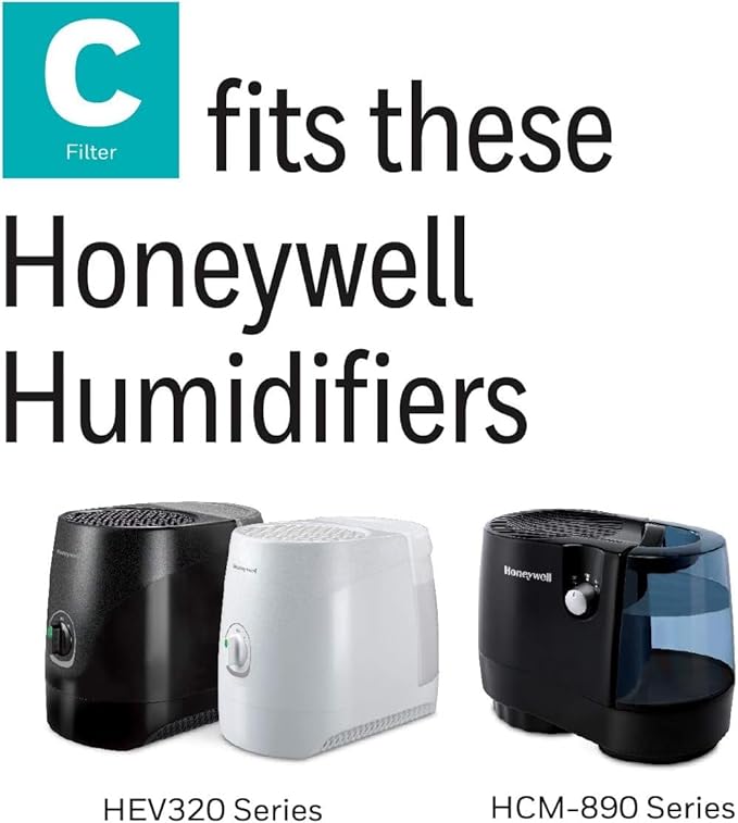 Honeywell C Replacement Filter, White- Pack of 2