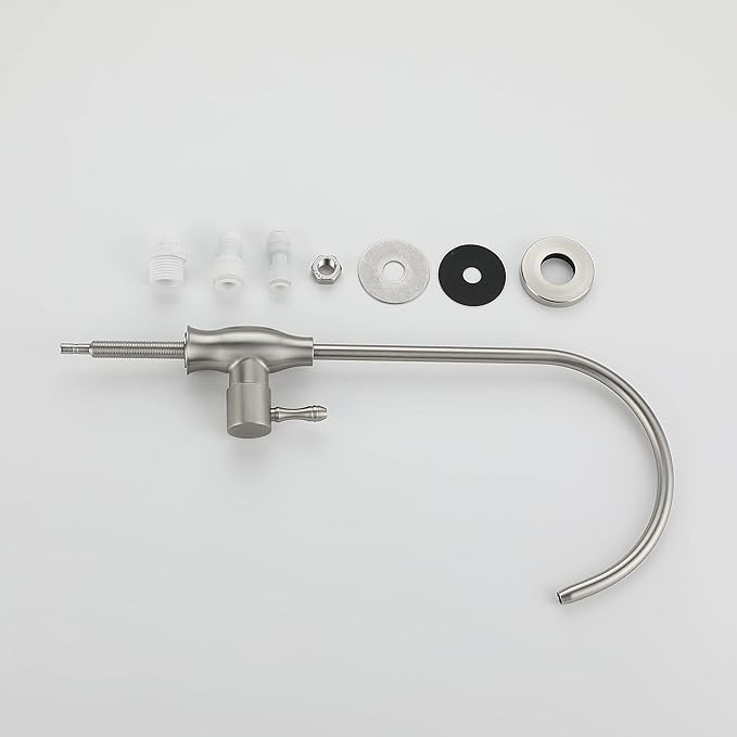 Drinking Water Faucet, for Under Sink Water Filter System Kitchen Bar Sink Drinking Water Faucet, Drinking Water Dispenser Brushed Nickel