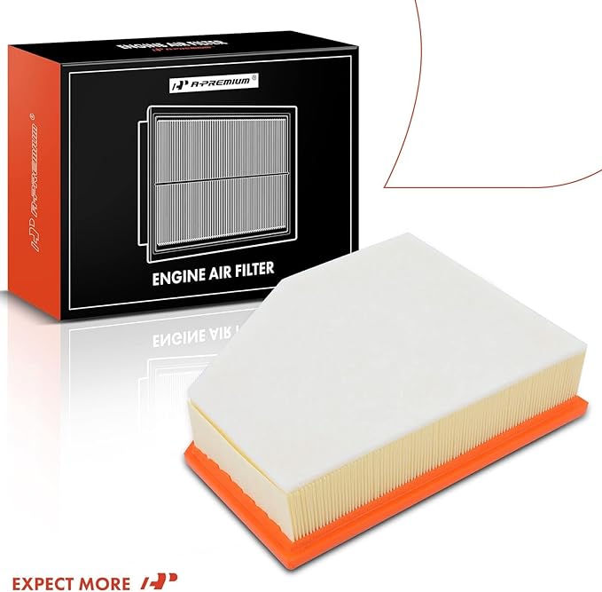 A-Premium Engine Air Filter Compatible with BMW 530i, 530e, 530e xDrive, 540i, 540d xDrive, 540i xDrive, 640i xDrive Gran Turismo, 740i, 745e xDrive, 840i, 840i Gran Coupe, X3, X4, X5, X6, X7