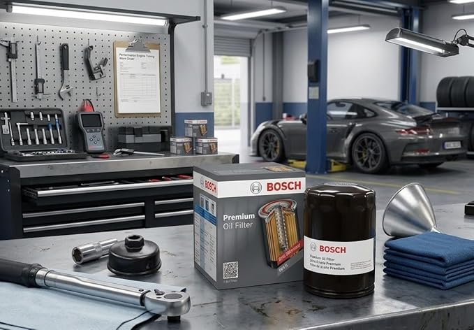 BOSCH 3323 Premium Oil Filter With FILTECH Filtration Technology - Compatible With Select Acura MDX, RDX, RSX, TL; Chrysler; Dodge; Ford; Honda Accord, Civic, CR-V, Pilot; Infiniti; Nissan + More
