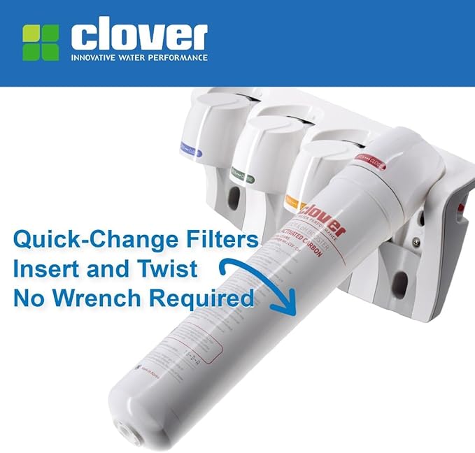 Aquverse Clover Carbon and Mineral Replacement Filter for Under-Sink RO System