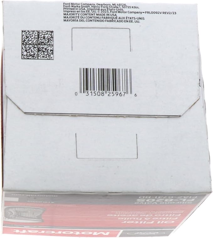 Motorcraft Engine Oil Filter - FL-820-S (OE Replacement for Select Models and Years of Ford, Lincoln, & Mercury Vehicles)