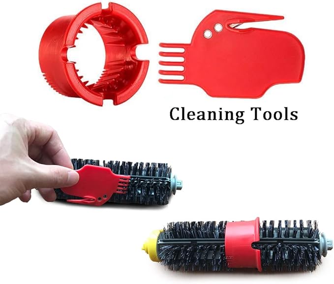 MZY LLC Replacement Parts for iRobot Roomba 600 Series 692 694 690 680 660 665 651 650 614 595 Vacuum Cleaner, Includ Bristle Brush, Flexible Beater Brush, Filter, Side Brush, Screw and Cleaning Tool