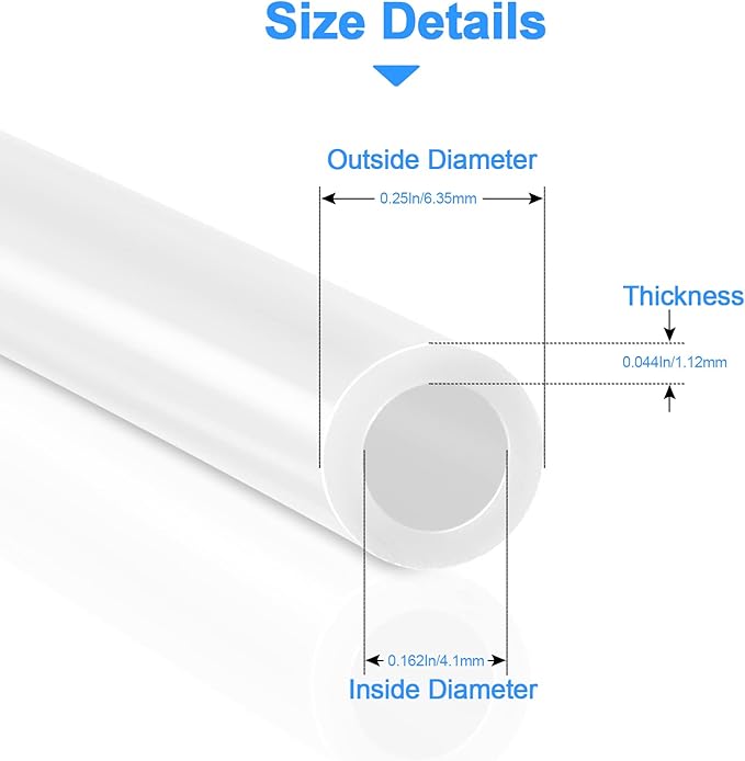 Inline Water Filter Kit for Ice Maker and Refrigerator,Include Feed Water Valve + 30FT 1/4 Inch O.D.RO Water Tubing