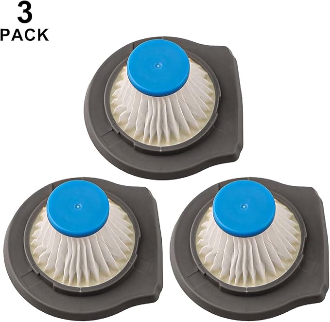 Vacuum Filter Replacement For BLACK & DECKER Handheld Vacuum Filters Washable Replacement,Handheld Vacuum Filter Replacement Compatible with For HLVCF10(3 PACK)