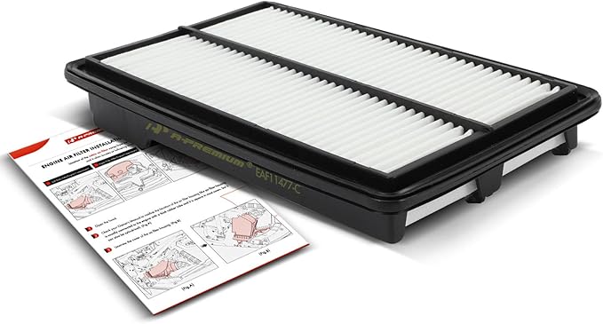 A-Premium Engine Air Filter Compatible with Acura TLX 2015-2020 & Honda Accord 2013-2017, V6 3.5L, Rigid Panel, Replace# 172205G0A00