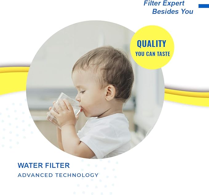 EXCELPURE RWF5800A Refrigerator Water Filter Compatible with Frigidaire EPTWFU01, EWF02, Pure Source Ultra II, 012505454226, 4562222, 2PACK