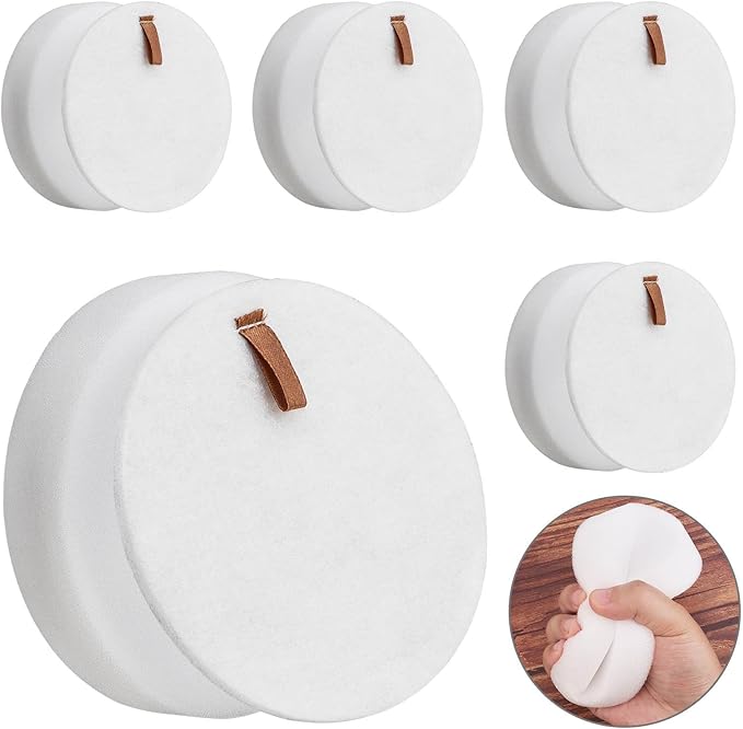 Vacuum Filter Replacement 5Pcs, AZ2002 Filter Replacement for Shark Vertex DuoClean PowerFin Upright Vacuum AZ2000, AZ2000W, AZ2002, UV2500, 5 Foam Felt Filter Kit, Replace Part XFFKAZ2000