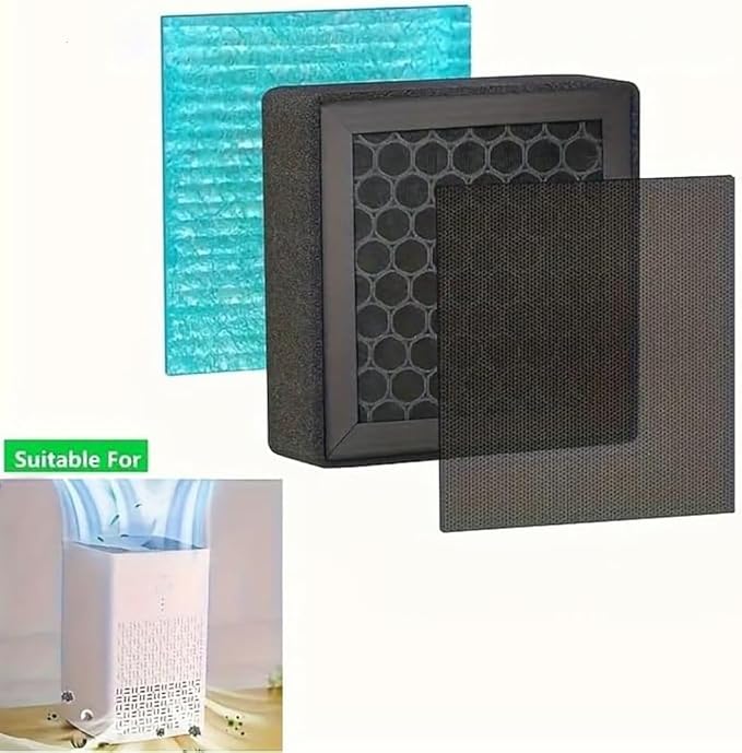 AM120 Air Purifier Replacement Filter, 3-In-1 Activated Carbon Filters Set, Efficiency Activated Carbon, 1 Pack