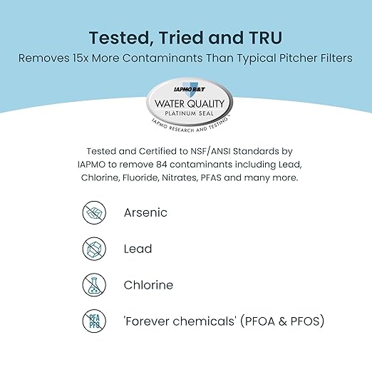 AquaTru Classic Smart Alkaline Countertop Water Purifier | App-Connected 4-Stage RO System Removes Forever Chemicals, Lead & Fluoride | Adds Healthy Minerals | No Plumbing