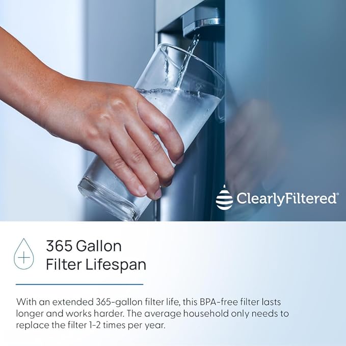Clearly Filtered Inline Water Filter – Plastic/Vinyl/Copper ¼” Fitting | Targets 232+ Contaminants Including PFAS, Lead & Fluoride | Universal ¼” Inline Filter for Refrigerator Water Lines