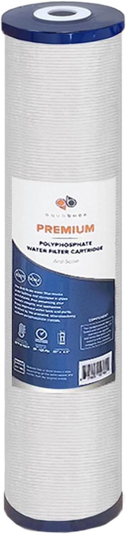 Aquaboon 5 Micron 20 x 4.5 Whole House Water Filter Replacement Cartridge Anti-Scale for 1-Stage Water Filtration System 1 Pack